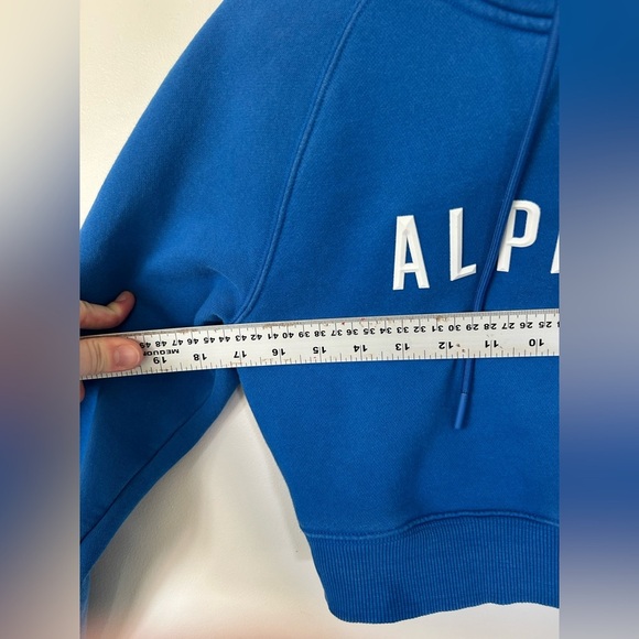 Alphalete Blue Cropped Womens Hoodie Sweatshirt Size XS - Picture 5 of 7